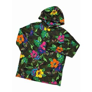 Polo Ralph Lauren Floral Camo Hawaiian Hoodie Pullover Shirt Men's Medium